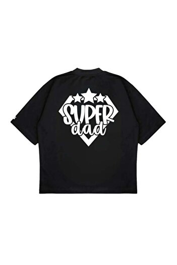 CC STORE Father's Day- Printed Oversize Black T-Shirt