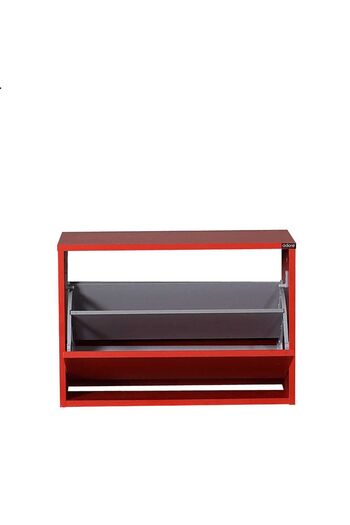 Adore Mobilya Step Oturaklı Ayakkabılık-kırmızı 60x42x30 Cm (gxyxd)