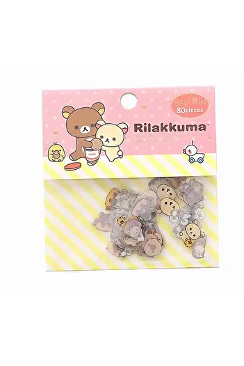 GUGUK Rilakkuma Red Themed 80 Pieces Sticker Set • Bullet Journal (Ggk-Db010)