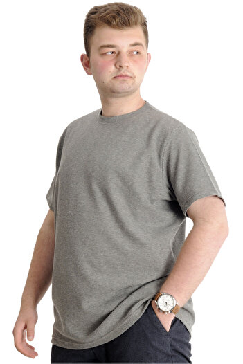 ModeXL Mode Xl Large Size Men's T-shirt Crew Neck Waffle 20033 Khaki