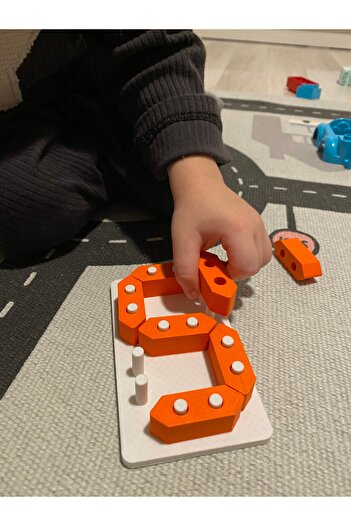 Root Made Sayı Öğrenme Oyunu Montessori Sayı Oyunu Eğitici Rakam Öğrenme Oyuncağı Eğitici Oyuncak