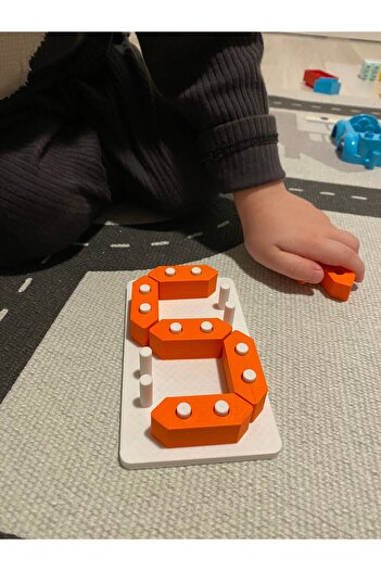 Root Made Sayı Öğrenme Oyunu Montessori Sayı Oyunu Eğitici Rakam Öğrenme Oyuncağı Eğitici Oyuncak