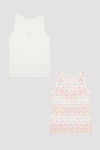 Penti Girl's Bloom Dance Organic 2-Piece Undershirt