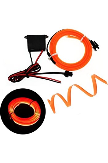 DEVSAN In-Car Torpedo Led - Rope Led - Neon Led - Led Strip / Orange 2 Meters 201688