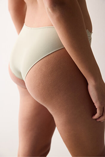Penti Ανοιχτό πράσινο εσώρουχο Lotus Lace Slip