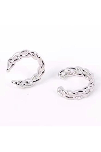 Jaida Moda Unisex Compression Non-Perforated Round Model Steel Cartilage Earrings Ear Cuff