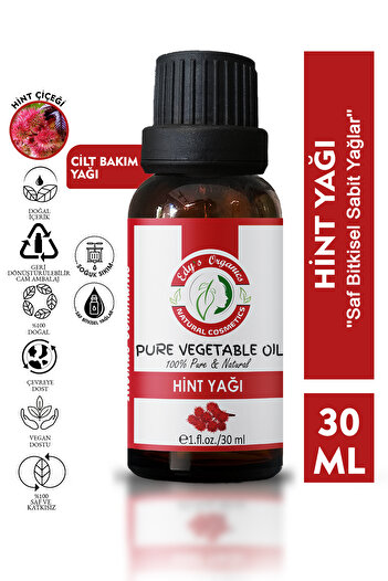 Edy's Organics Hint Yağı Soğuk Sıkım 30 ml