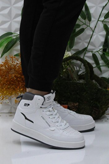 M.P. M.P 242-2057 White Comfortable Original Product High Top Women's Sports Shoes