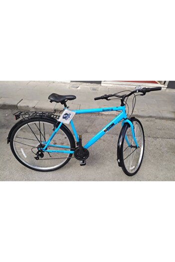 Bisan Hardy-S V Fren Shimano 21 Vites 26 Jant Şehir Bisikleti Mavi Siyah 19 İnç Kadro