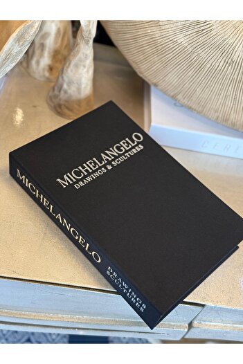 Sillage Home Fabric Covered Single Decorative Book Box (MİCHELANGELO)