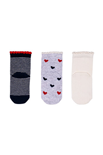 Miny Center Girl's 3-Piece Socks