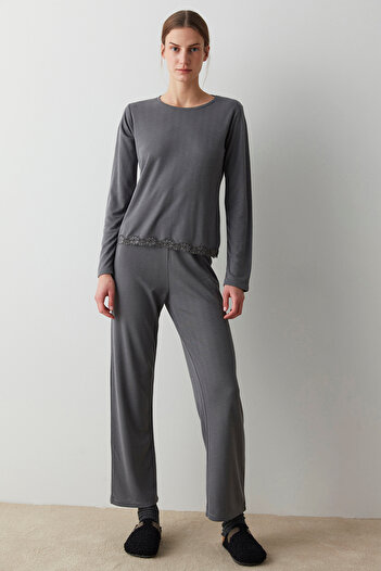 Penti Lace Thermal Pointel Pants Set
