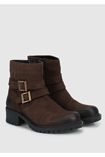 Bulldozer Women's Boots - Brown Leather