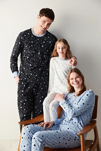 Penti Set de pijamale Fam Zodiac Pants Blue