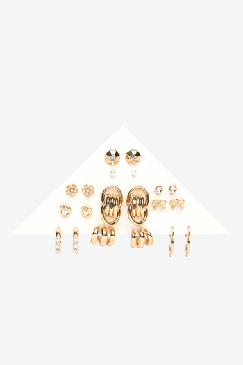Penti Gold Colored Mara Earrings Set