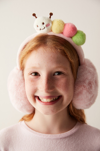 Penti Girl's Colorful Ecru Headphones