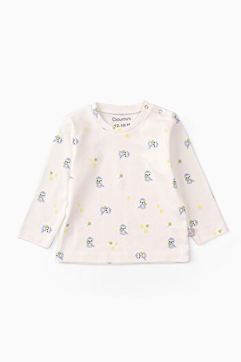 Boumini Bebek ve Çocuk Pijama Takımı Mavi Miskin