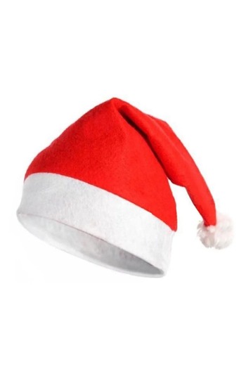asöy Red Fleece New Year Santa Hat Adult 1Pc New Year Hat