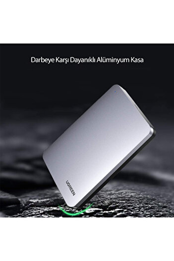 Ugreen Usb Type-c 3.1 Gen2 2.5 Inch Hdd Ssd Alüminyum Harici Disk Kutusu