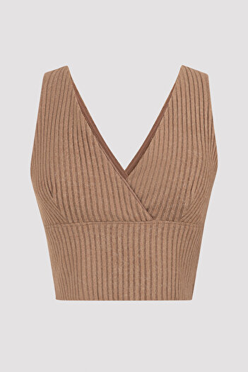 Penti Beige Ginger Crop Tank Top Pajama Top