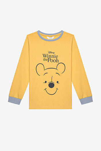 Penti Unisex-Pyjama-Set aus gelber Baumwolle von Winnie Pooh