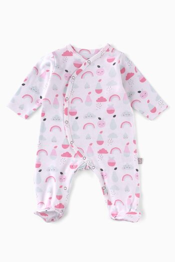 Boumini Colorful Fruit Patterned Baby Romper - with Booties