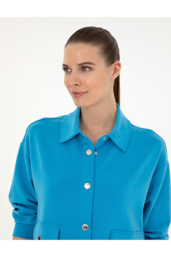 Pierre Cardin Mavi Comfort Fit Örme Hırka 50283321-VR036