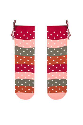 Penti Block Patterned Bow Socks
