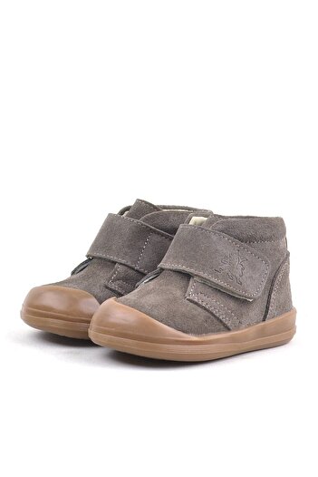 Rakerplus Yoohoo Hakiki Deri Kum Rengi Cırtlı Unisex Bebek Bot