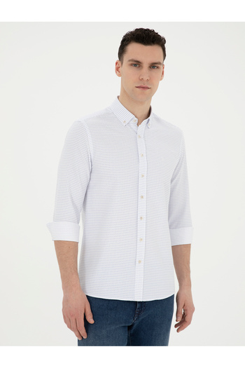 Pierre Cardin Saks Slim Fit Uzun Kollu Gömlek 50289388-VR045