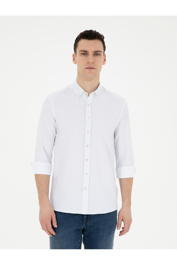 Pierre Cardin Saks Slim Fit Uzun Kollu Gömlek 50289388-VR045