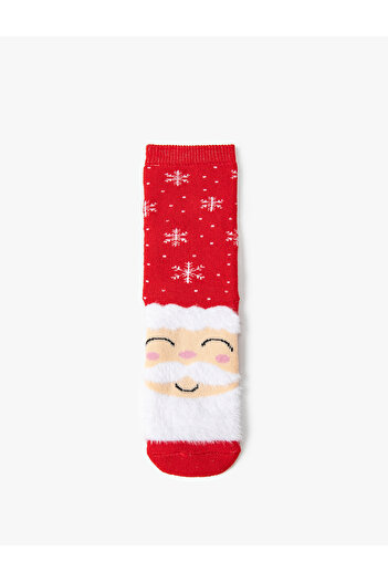 Koton Santa Claus Detailed Christmas Themed Towel Socks