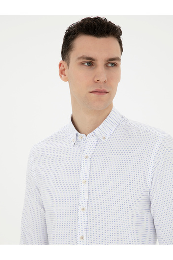 Pierre Cardin Saks Slim Fit Uzun Kollu Gömlek 50289388-VR045