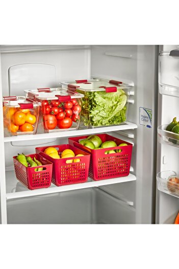 SELKA HOME Claret Red Selka Lavin 2 Lt. Storage Container