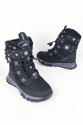 Zerenyus Waterproof Furry Girl's Snow Boots