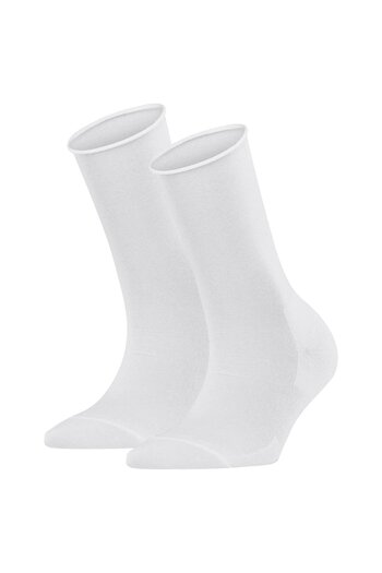 FALKE Damen Socken Active Breeze 2er Pack - Uni, Rollbündchen, Lyocellfaser