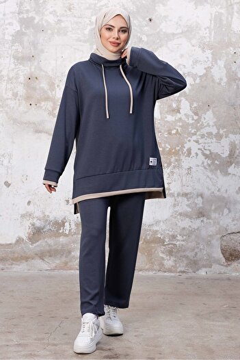 Bestenur Anthracite Ayende Tunic and Trousers Set of Two - 1258