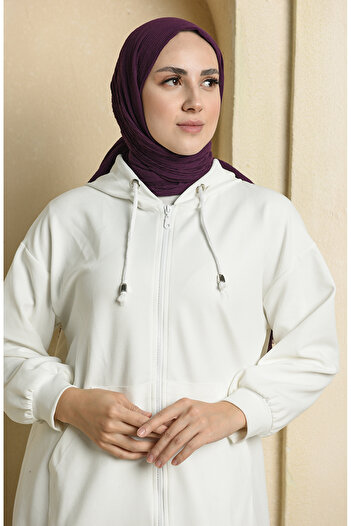 sefamerve Mio Shawl 1058-14 Plum Model