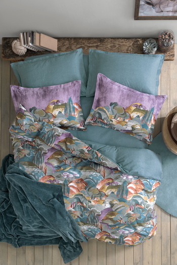Yataş Darcy Double 5-Piece Bedding Set with Blanket - Petrol