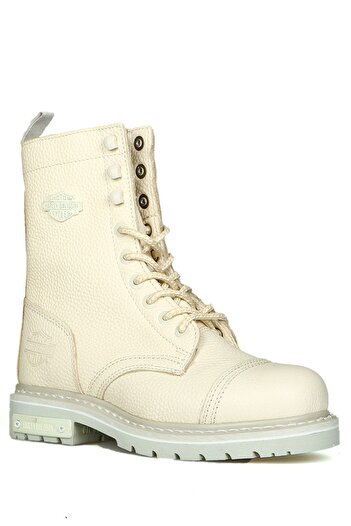 Harley Davidson Γυναικείες μπότες Colmar Beige από γνήσιο δέρμα