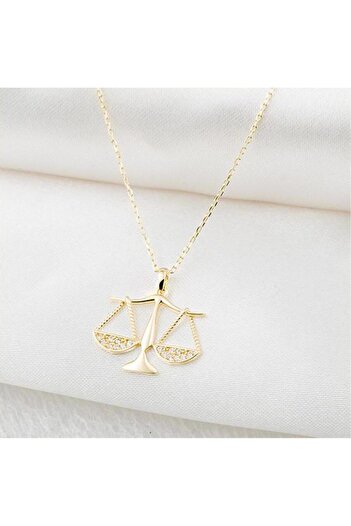 Amour Silver 925 ayar gümüş terazi adalet kolye