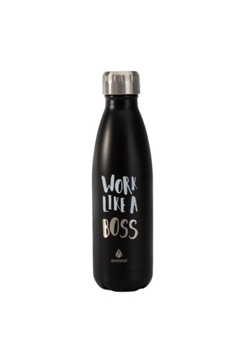 manna Quote Printed Insulated Stainless Steel Water Bottle 500ml