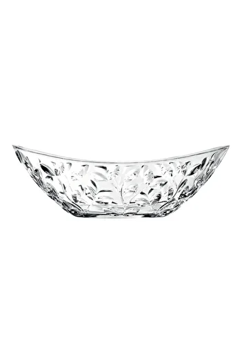 RCR Laurus Avant-Garde Sleek Modern Crystal Glass Oval Bowl