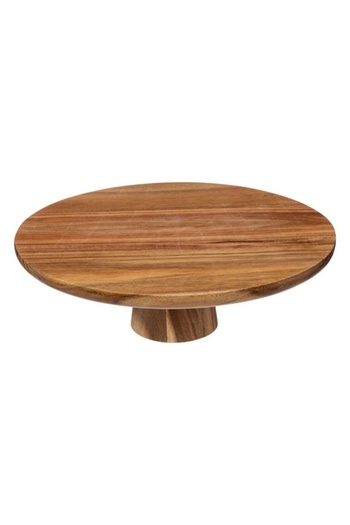 Secret de Gourmet Elegant Design Acacia Round Cake Stand 28cm 196312