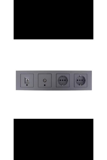 OVİVO Grano Smoked Set of 4 (Tv-Numetis-Priz-Priz)