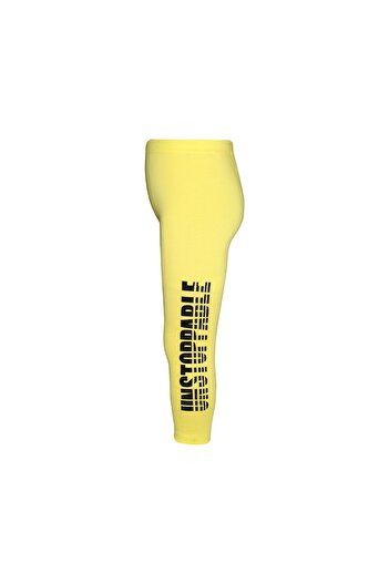 LOVETTI UnstoppAble Printed Light Yellow LycrA Girl's SeAsonAl Tights