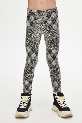 LOVETTI Grumpy Girl - knitted Patterned Winter Leggings