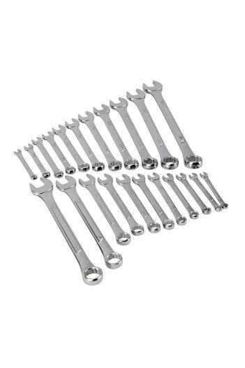 Performance Tool 22-Piece 12-Point Metric and SAE Combination Wrench Set