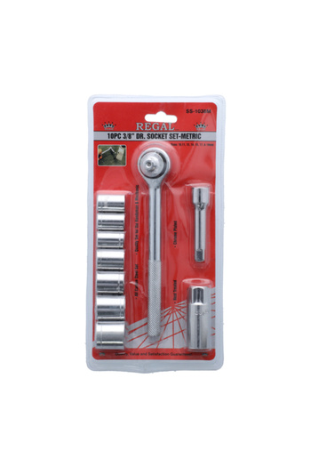 Regal Tools طقم مقابس مترية مكون من 10 قطع مقاس 3/8 بوصة