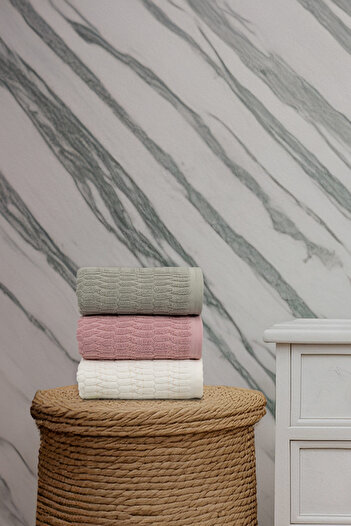 Altınbaşak Jimena Assortment - Set of 4 100% Cotton Hand Towels